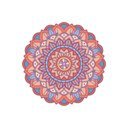 Ver imagem 2 de Adesivo de Parede New Mandala 15 Arte Destaque 0,90 X 0,90 Metros