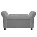 Ver imagem 2 de Recamier Bau Egeo 120x Suede Cinza - Dominic Decor