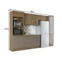 Ver imagem 2 de Armário de Cozinha Modulada Completa Reta 5 Peças 3,20m Botanic Kappesberg