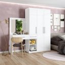 Ver imagem 1 de Guarda-Roupa Casal 3 Portas com Penteadeira Jabuticaba Yescasa