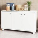 Ver imagem 1 de Armário Multiuso 3 Portas 1 Prateleira Branco 625 - Pnr Móveis