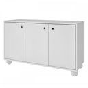 Ver imagem 2 de Armário Multiuso 3 Portas 1 Prateleira Branco 625 - Pnr Móveis