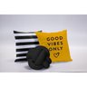 Coleção de Almofadas Mix de Estampas Good Vibes 03 Peças Casaborda - 1