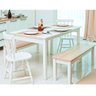 Mesa De Jantar Ditália 2bancos 2cad Ja-220+ja-225 Cor:branco Branco - 9