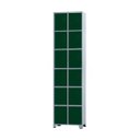Ver imagem 1 de Armário Roupeiro de Aço 12 Portas para Vestiário Academia Locker Verde Escuro com Chave