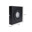 Ver imagem 3 de Spot Luminária Slim Sobrepor Teto Beiral Alumínio Led 7w Luz Quente Externo St3250 - Preto