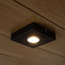 Ver imagem 2 de Spot Luminária Slim Sobrepor Teto Beiral Alumínio Led 7w Luz Quente Externo St3250 - Preto