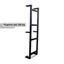Ver imagem 2 de Escada Marinheiro em Alumínio 120 Cm X 32 Cm com 4 Degraus Kazan Preto