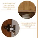 Ver imagem 5 de Torre Quente 4 Portas 1 Nicho para Forno ou Microondas Divina Marrom/Cinamomo/Off White