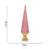 Árvore Decorativa de Natal em Resina Rosa e Dourado 24,5 cm - D'Rossi - 6