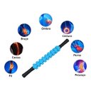 Ver imagem 3 de Bastao Massageador Liberacao Miofascial Alivio Tensao Pilates Yoga Foam Roller Rolo Stick Fisioterap