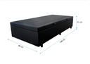 Ver imagem 2 de Cama Box Baú Solteiro 88 Sintetico Preto com Colchão Nazar Molas Ensacadas com Pillow Top - Bello Bo