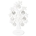 Ver imagem 1 de Árvore Branca com Bolinhas de Natal 28cmx40cm - Cria Arte Laser Prata