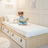 Cama Infantil da Linha Join com Gavetões e Cabeceira Porta Livros Quater - 3