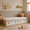 Ver imagem 3 de Cama Infantil da Linha Join com Gavetões e Cabeceira Porta Livros Quater