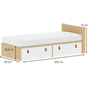 Ver imagem 5 de Cama Infantil da Linha Join com Gavetões e Cabeceira Porta Livros Quater