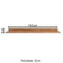 Ver imagem 2 de Tampo para Balcão 119,5 Cm Proença 100% Mdf Nogueira - Démobile