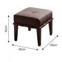 Ver imagem 2 de Puff Livia 45cm Pés Imbuia Sofáni