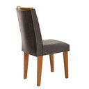 Ver imagem 2 de Mesa Aster 180 Tampo em MDF e Vidro com 6 Cadeiras Liz Moderna