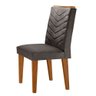 Mesa Aster 180 Tampo em MDF e Vidro com 6 Cadeiras Liz Moderna - 3