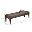 Ver imagem 2 de Puff Livia 140cm Pés Imbuia Sofáni