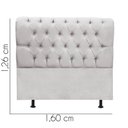 Ver imagem 3 de Cabeceira Estofada Cama Box Queen 160cm París Suede Cinza Claro- Mabe Magazine