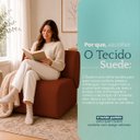 Ver imagem 7 de Poltrona Decorativa Zoe Orgânica para Sala Recepção Hall Moderna Minimalista Luxo Suede