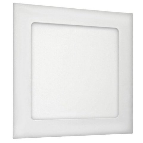 Luminária Painel Led Embutir Quadrado Bivolt Slim 12W LLUM Bronzearte Plafon