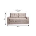 Ver imagem 4 de Sofá Cama Murilo Casal 182cm Tecido Linho