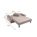 Ver imagem 5 de Sofá Cama Murilo Casal 182cm Tecido