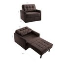 Ver imagem 5 de Sofá Cama Murilo Solteiro 100cm Tecido Veludo