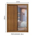 Ver imagem 4 de Guarda-roupa Infantil Madesa Theo 2 Portas de Correr com Espelho 4 Gavetas