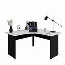 Ver imagem 4 de Mesa Angular New City Pé Painel 135 cm Cinza Cristal/Preto Gebb Work