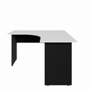 Ver imagem 6 de Mesa Angular New City Pé Painel 135 cm Cinza Cristal/Preto Gebb Work