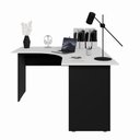 Ver imagem 7 de Mesa Angular New City Pé Painel 135 cm Cinza Cristal/Preto Gebb Work