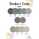 Ver imagem 3 de Cabeceira Estofada Casal 5 Blocos Não É Segredo Linho Cinza 140x60