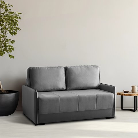 Sofá Cama Casal em Veludo 154cm Isis