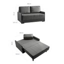 Ver imagem 5 de Sofá Cama Casal em Veludo 154cm Isis
