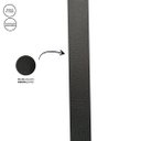 Ver imagem 4 de Espelho Redondo Adnet 80cm Moldura e Alça Couro Preto + Suporte