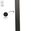 Ver imagem 4 de Espelho Redondo Adnet 80cm Moldura e Alça Couro Preto + Suporte