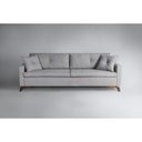 Ver imagem 2 de Sofá Viena 2,30m Tecido Linho Pés Imbuia