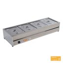 Ver imagem 2 de Rechaud Térmico de 04 Cuba Gns de 1/2 por 100 mm de Inox 220V RT04M Ibet