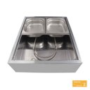 Ver imagem 3 de Rechaud Térmico de 04 Cuba Gns de 1/2 por 100 mm de Inox 220V RT04M Ibet