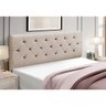 Cabeceira Cama Box King Size Estofada Madeira Realeza:bege - 2