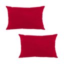 Ver imagem 1 de Kit 2 Capas para Almofada em Veludo Liso Retangular