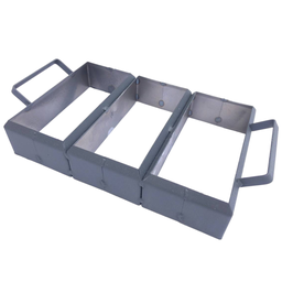 Forma Aço para Fazer Bloquete Paver Desforma Imediata no Local 20x6cm - 2