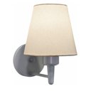 Ver imagem 1 de Arandela Parede Vivare Md-2004 Cinza Cúpula em Tecido - Bivolt Cinza-branco 127-220v