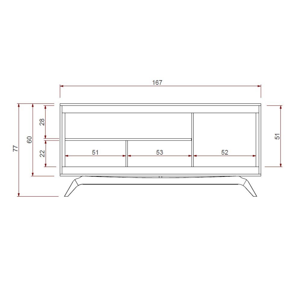 Balcão Buffet Ricco 167 Cm Laca 3 Portas em Palhinha Off White - 8