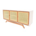 Ver imagem 6 de Balcão Buffet Ricco 167 Cm Laca 3 Portas em Palhinha Off White