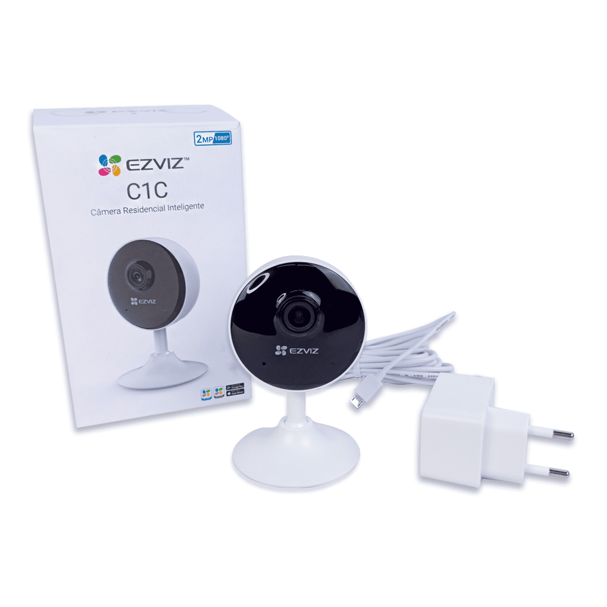 Câmera Wi-Fi C1C Full HD 1080p Ezviz plug & play - 3
